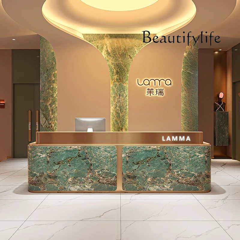 Office Furniture Jb - JB Checkout Reception verde Mostrador De