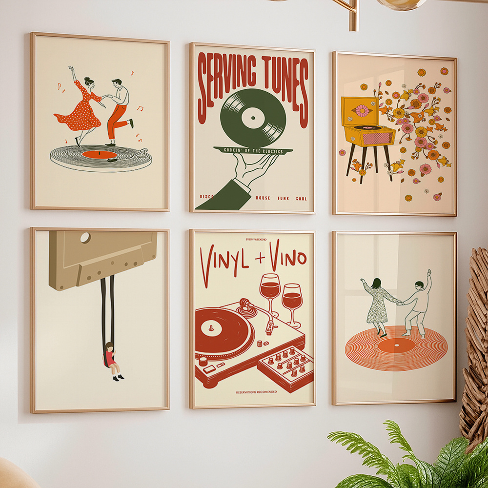 Office Furniture Direct - Póster de Lona Vintage con Diseño