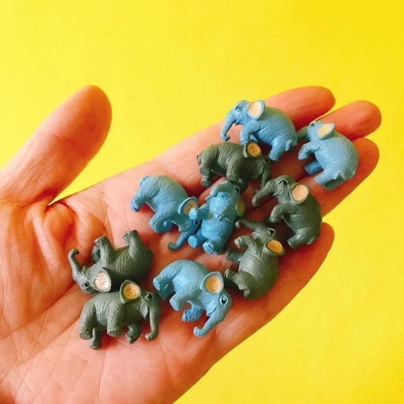 Office Furniture Hon - 5 unids/set miniaturas animales elefantes lindo