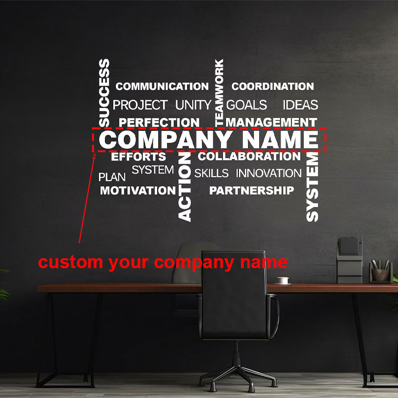 Office Furniture Names - Pegatina de pared personalizable con nombre