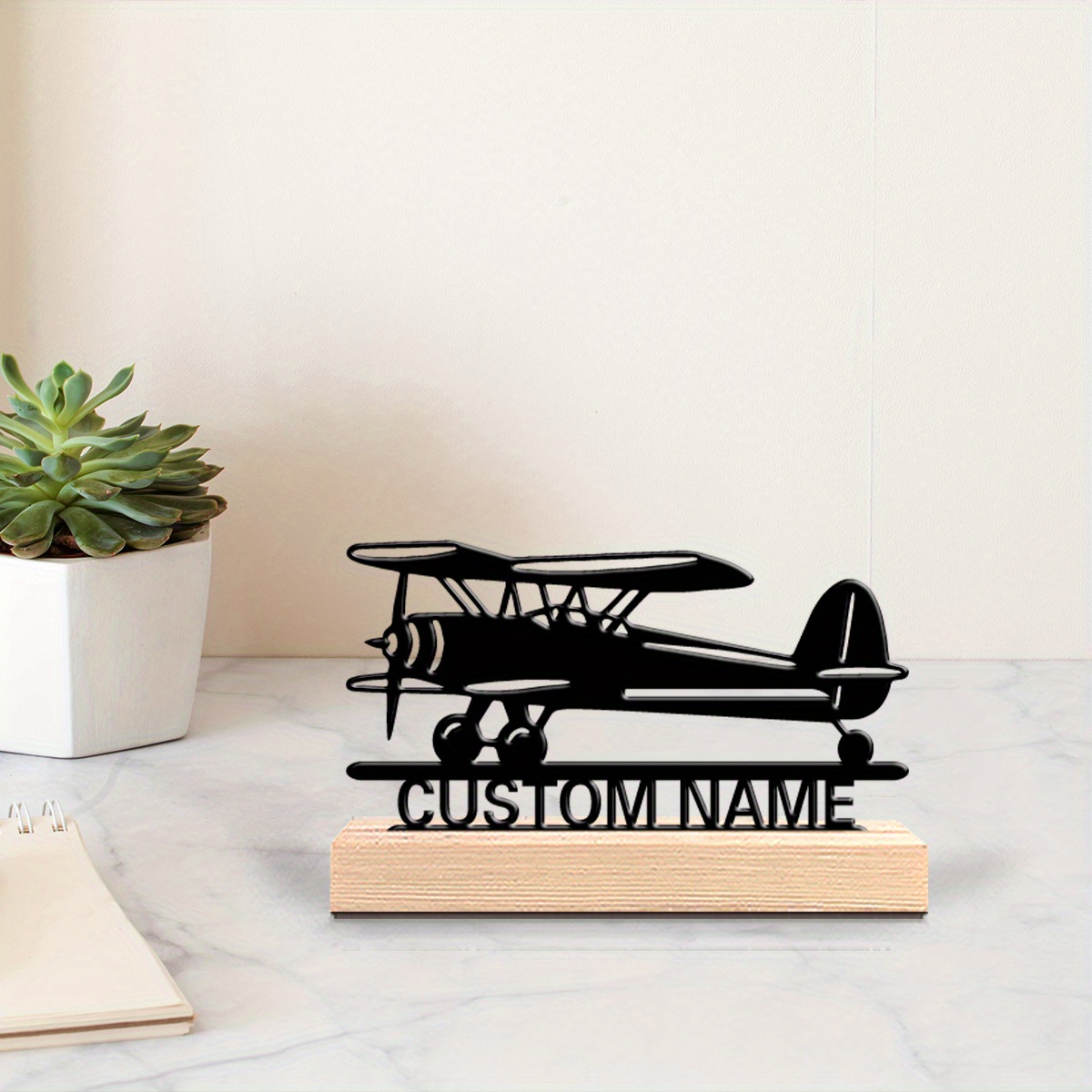 Office Furniture Names - Estatua de Metal de Avión Personalizada