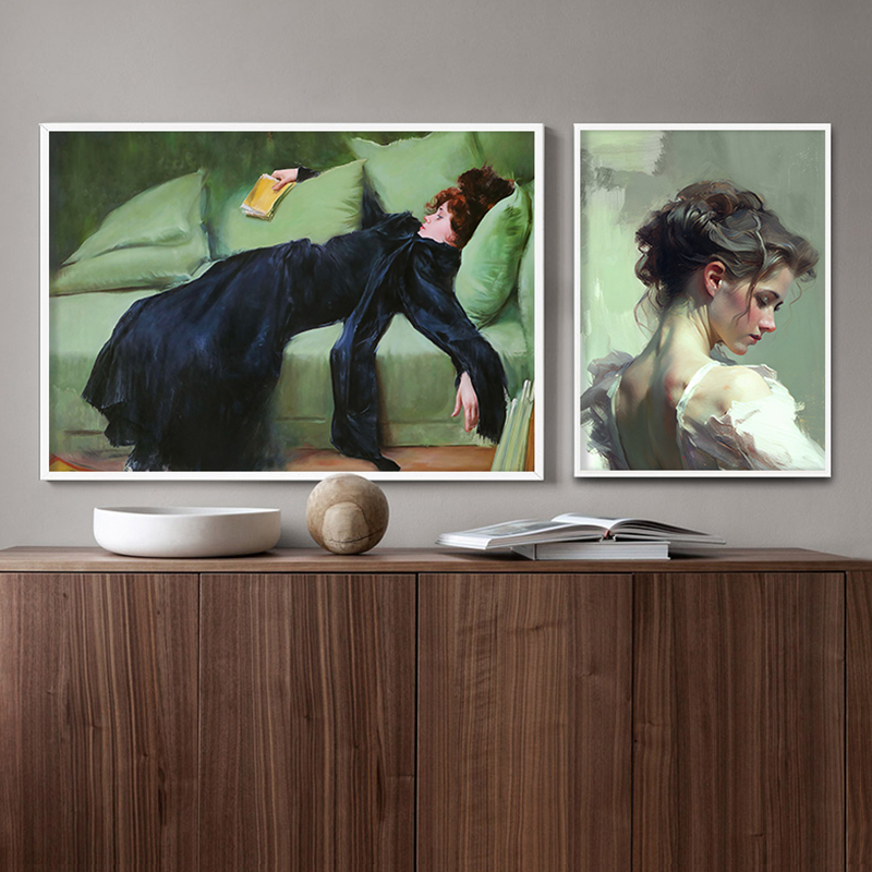 Vintage pintura al óleo sobre  - Office Furniture Hon reseña y precio