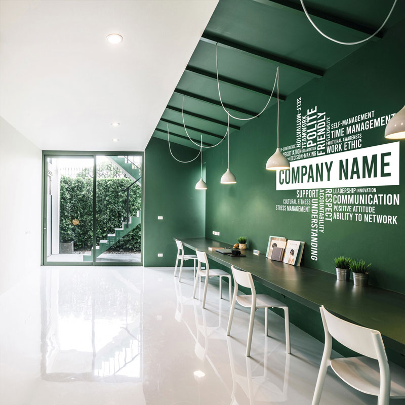 Pegatina de vinilo para pared  - Office Furniture Names reseña y precio