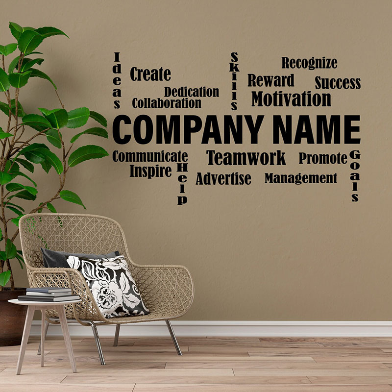 Pegatina de pared personalizab - Office Furniture Names reseña y precio