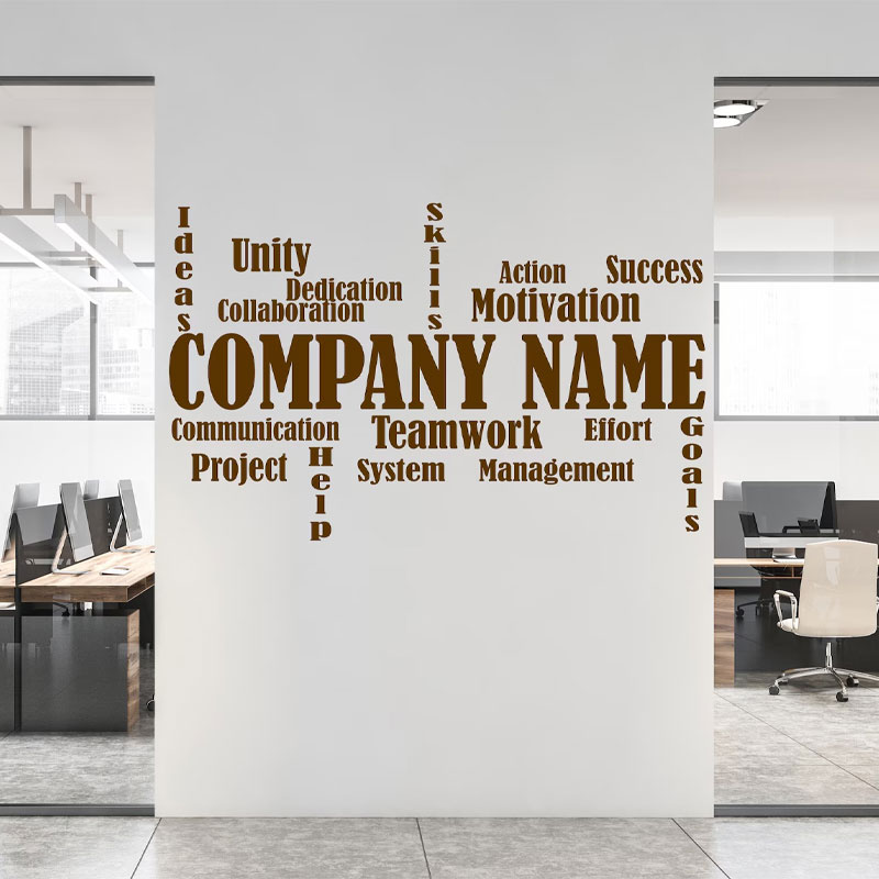 Pegatina de pared personalizab - Office Furniture Names reseña y precio
