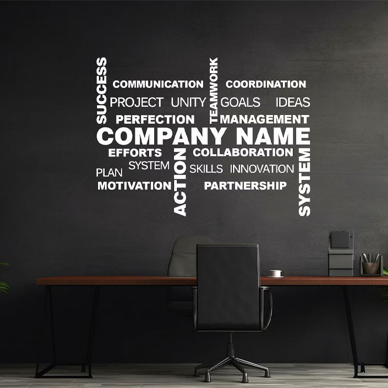 Pegatina de pared personalizab - Office Furniture Names reseña y precio