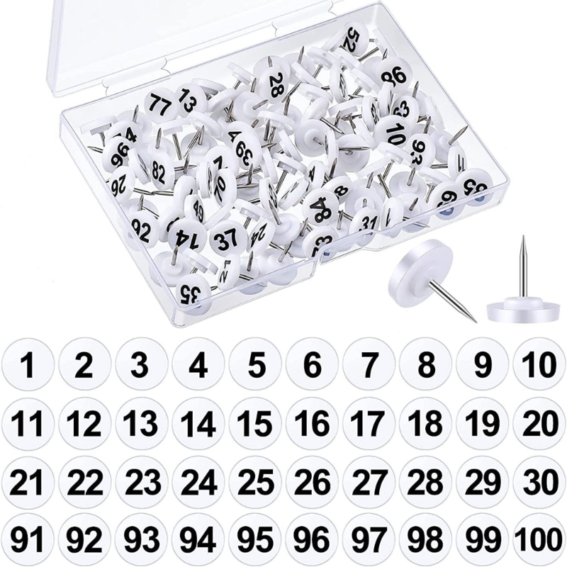 100 chinchetas redondas numera - Office Furniture Online reseña y precio