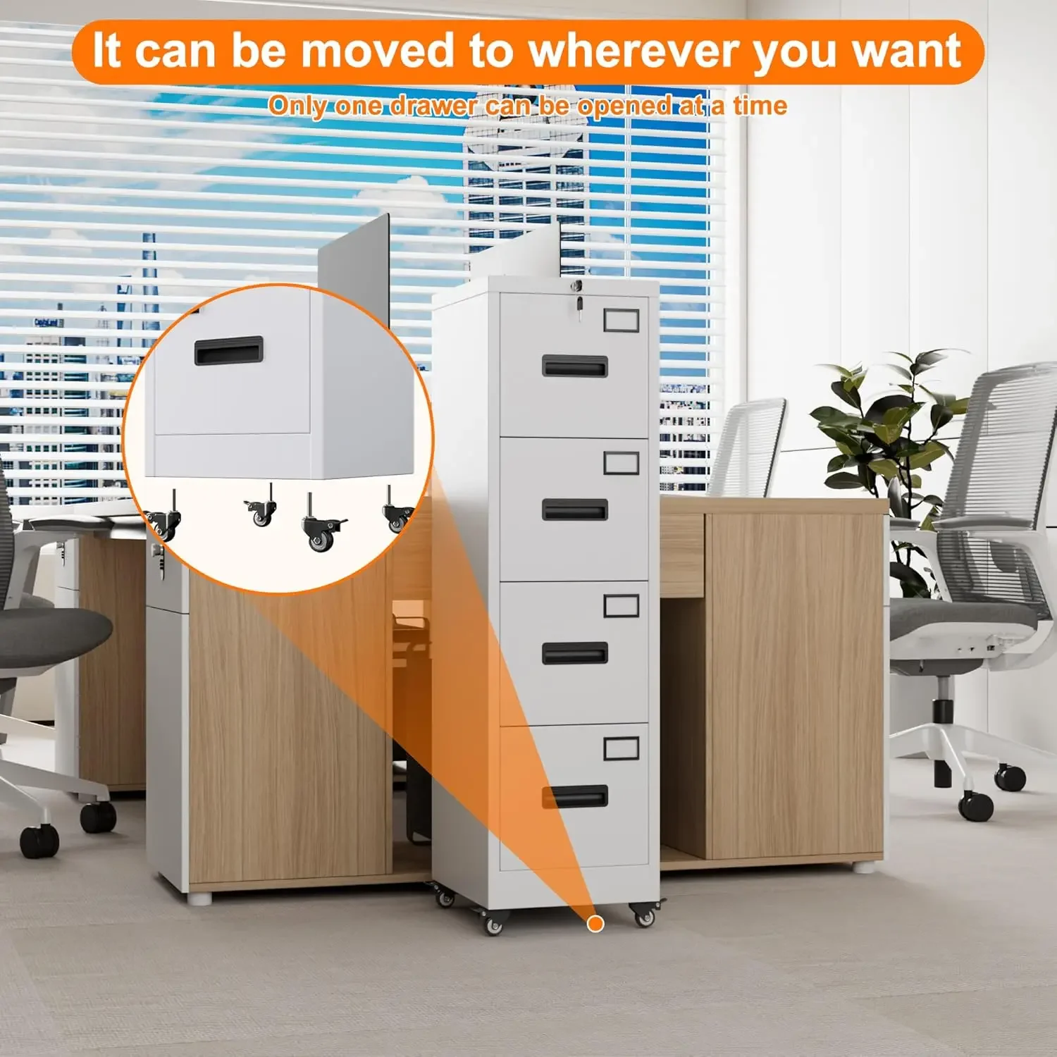 Archivador con 4 Cajones sobre - Office Furniture Names reseña y precio