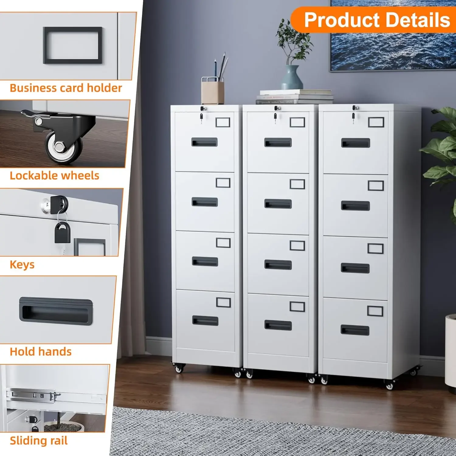 Archivador con 4 Cajones sobre - Office Furniture Names reseña y precio